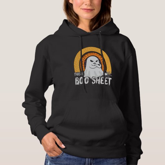 This is boo sheet ghost retro halloween costume me hoodie (Voorkant)