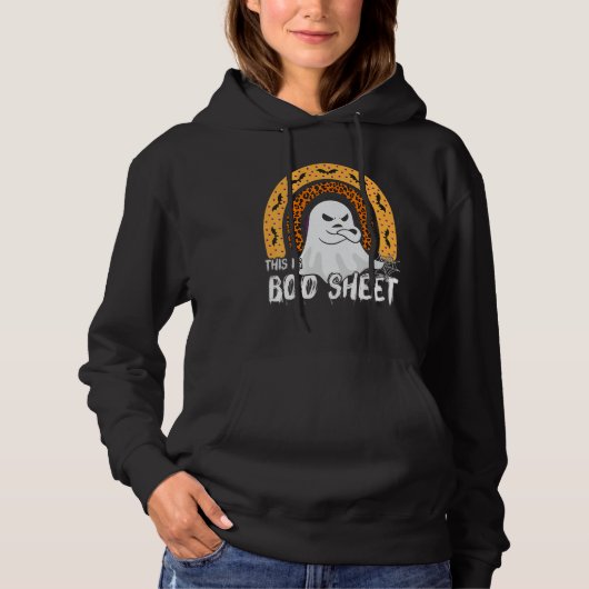 This is boo sheet ghost retro halloween costume me hoodie (Voorkant)