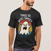 This Is Boo Sheet Ghost Retro Halloween Costume Me T-shirt (Voorkant)