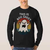 This Is Boo Sheet Ghost Retro Halloween Costume Me T-shirt (Voorkant)