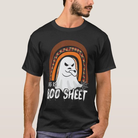 This is boo sheet ghost retro halloween costume me t-shirt (Voorkant)