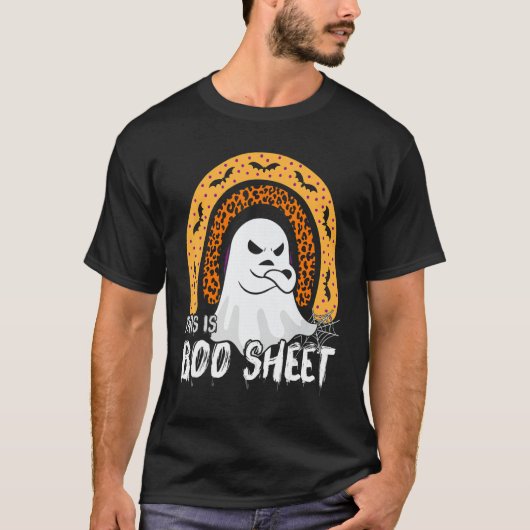This is boo sheet ghost retro halloween costume me t-shirt (Voorkant)