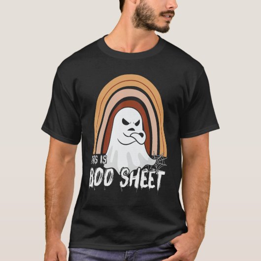 This is boo sheet ghost retro halloween costume me t-shirt (Voorkant)