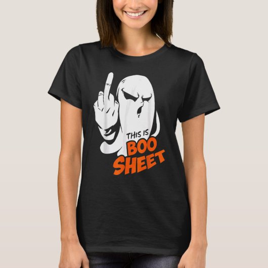 This Is Boo Sheet Ghost Retro Halloween Costume Me T-shirt (Voorkant)