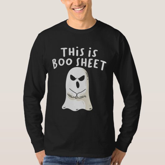 This Is Boo Sheet Ghost Retro Halloween Costume Me T-shirt (Voorkant)