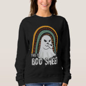 This is boo sheet ghost retro halloween costume me trui (Voorkant)