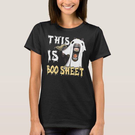 This Is Boo Sheet Horse T-shirt (Voorkant)