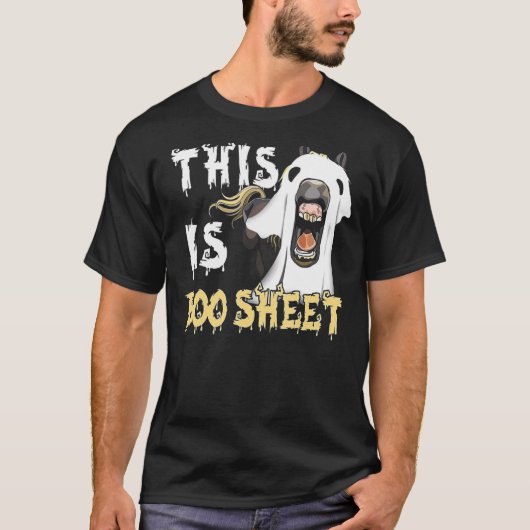 This Is Boo Sheet Horse T-shirt (Voorkant)