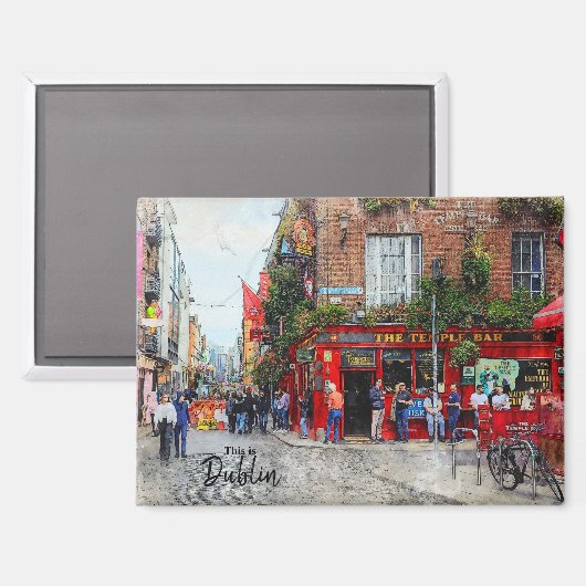 This is Dublin-Ireland Magneet (Voorkant / Achterkant)