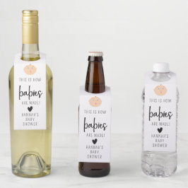 This is How Babies are Made Bottle Hanger Tags