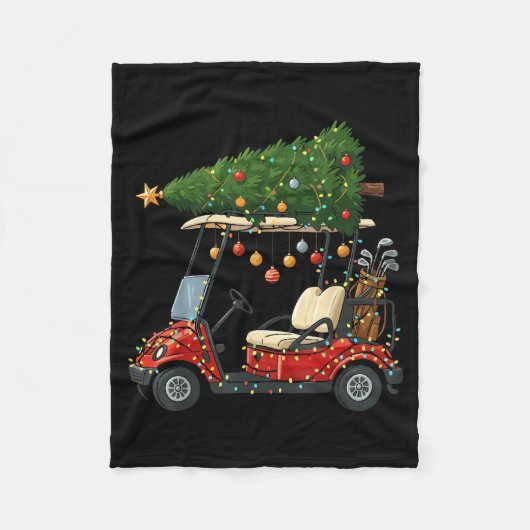 This Is How I Roll Golf Cart Christmas Funny Srt G Fleece Deken (Voorkant)