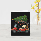 This Is How I Roll Golf Cart Christmas Funny Srt G Kaart (Gele Bloem)