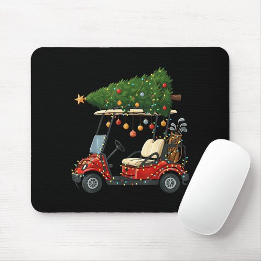 This Is How I Roll Golf Cart Christmas Funny Srt G Muismat (Met muis)