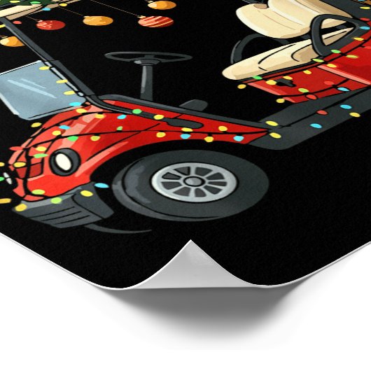 This Is How I Roll Golf Cart Christmas Funny Srt G Poster (Hoek)