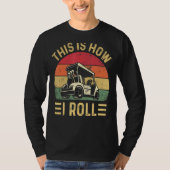 This is How I Roll  Golf Cart Golfers T-shirt (Voorkant)