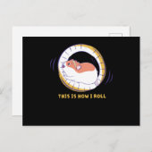 This Is How I Roll Hamster Wheel Hamster Cage Briefkaart (Voorkant / Achterkant)