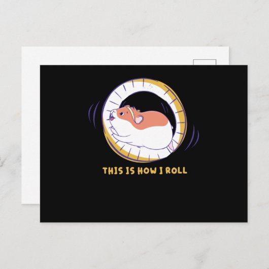 This Is How I Roll Hamster Wheel Hamster Cage Briefkaart (Voorkant / Achterkant)