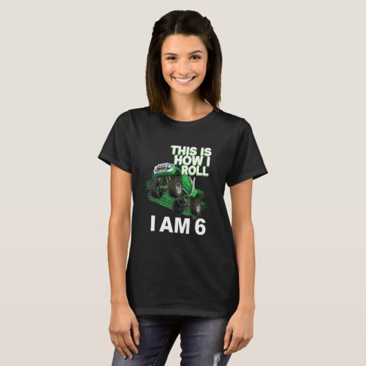 This is how i roll i am 6 t-shirt (Voorkant volledig)