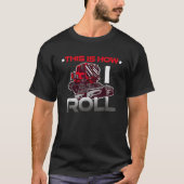 This is how I roll snow groomer pistenbully winter T-shirt (Voorkant)