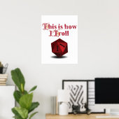 This is how I Troll - Critical Hit RPG Dice Poster (Thuiskantoor)