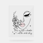 This is Just a Chapter Positive Quote  Acryl Bord (Voorkant)