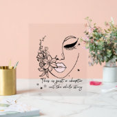 This is Just a Chapter Positive Quote  Acryl Bord (Huwelijk)