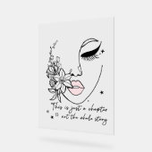 This is Just a Chapter Positive Quote  Acryl Bord (Hoek)