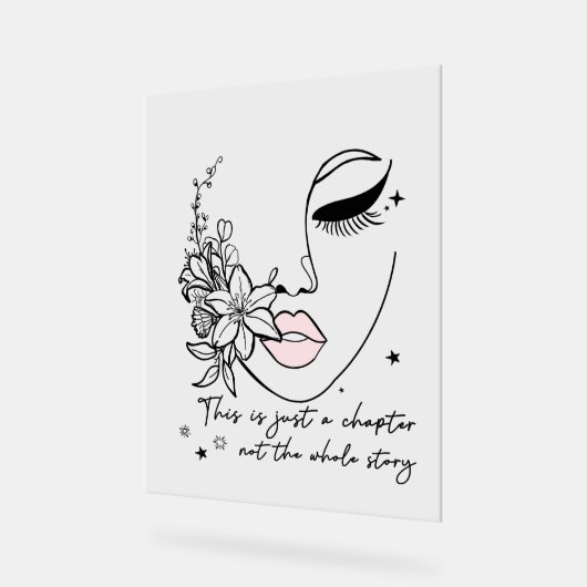 This is Just a Chapter Positive Quote  Acryl Bord (Hoek)