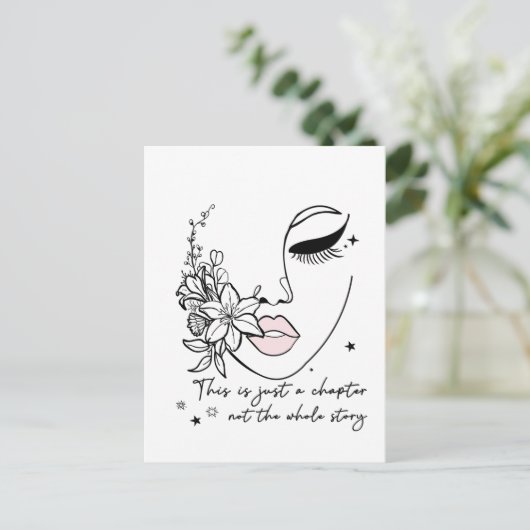 This is Just a Chapter Positive Quote  Briefkaart (Staand voorkant)