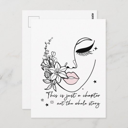 This is Just a Chapter Positive Quote  Briefkaart (Voorkant / Achterkant)