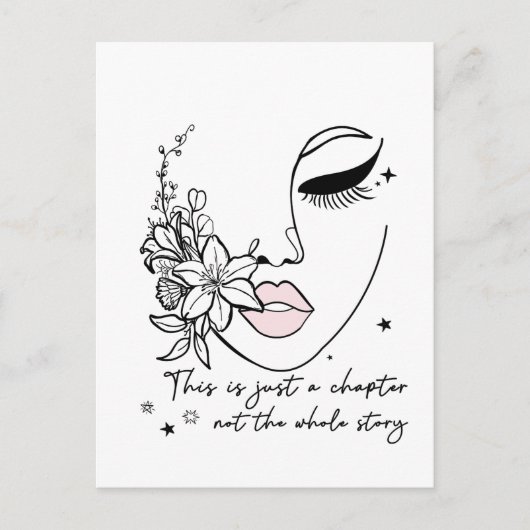 This is Just a Chapter Positive Quote Briefkaart (Voorkant)