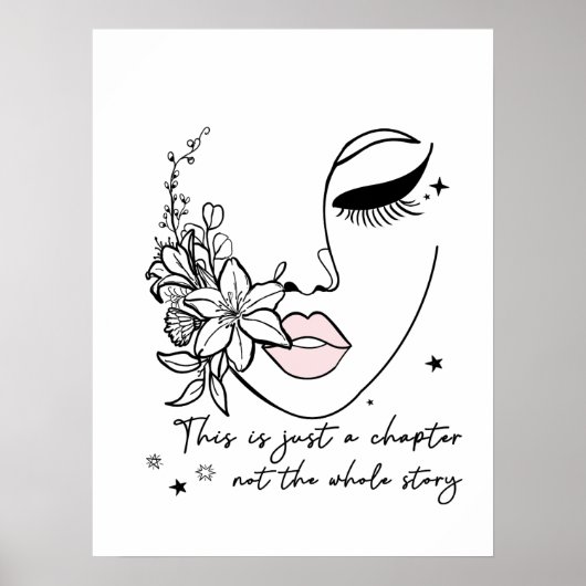 This is Just a Chapter Positive Quote  Poster (Voorkant)