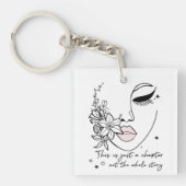 This is Just a Chapter Positive Quote  Sleutelhanger (voorkant)