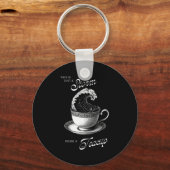 This Is Just A Inside A Teacup Funny Tea Lover Vin Sleutelhanger (Voorkant)