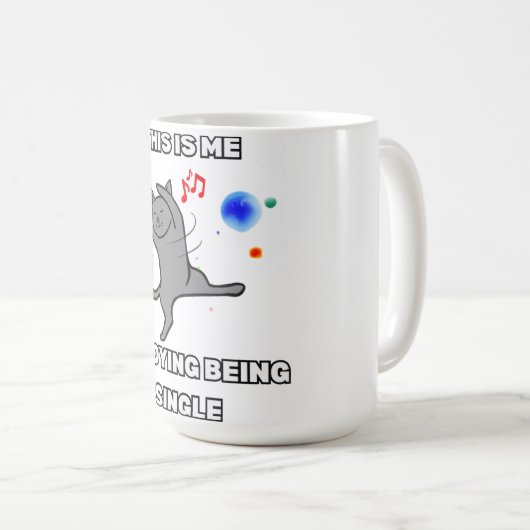 This Is Me Enjoying Being Single Koffiemok (Voorkant rechts)