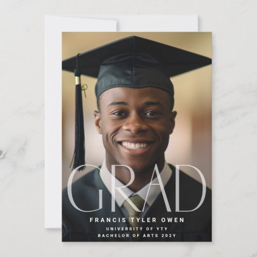 This Is Me | Modern GRAD Fade Text | Foto van Anno Aankondiging (Voorkant)