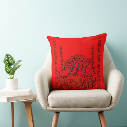 This Is More Than Just Our Bed Quote Throw Pillow Kussen (Stoel)