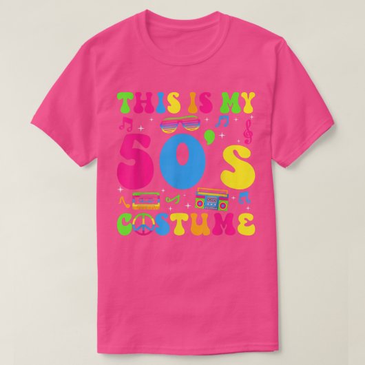 This Is My 50s Costume 50s Party 1950s Halloween C T-shirt (Design voorkant)