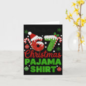 This Is My 67 Christmas Pajama Shirt Funny Six Sev Kaart (Gele Bloem)