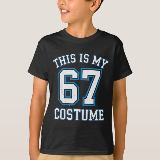 This Is My 67 Costume Lazy Brainrot Meme Boys Kids T-shirt (Voorkant)