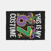This Is My 67 Mardi Gras Costume Funny Carnival Ma Fleece Deken (Voorkant (Horizontaal))