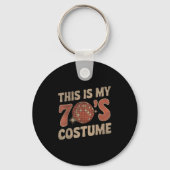 This Is My 70s Costume 1970s Fashion Retro Hallowe Sleutelhanger (Voorkant)