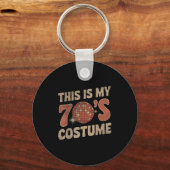 This Is My 70s Costume 1970s Fashion Retro Hallowe Sleutelhanger (Voorkant)
