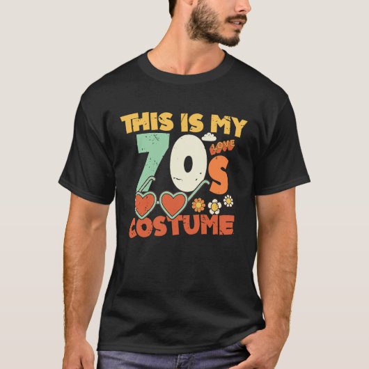 This Is My 70s Costume  Sunglasses Love 1970's Fas T-shirt (Voorkant)