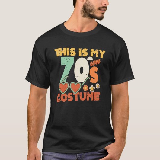 This Is My 70s Costume Sunglasses Love 1970's Fash T-shirt (Voorkant)