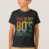 This Is My 80s Costume 1980s Fashion Retro Hallowe T-shirt (Voorkant)