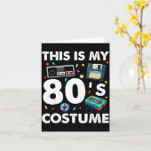 This Is My 80s Costume 80's 90's Party Men Women K Kaart (Gele Bloem)