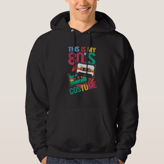 This Is My 80's Costume Cassette 80's Music Hoodie (Voorkant)