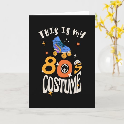 This is my 80s Costume Kaart (Gele Bloem)