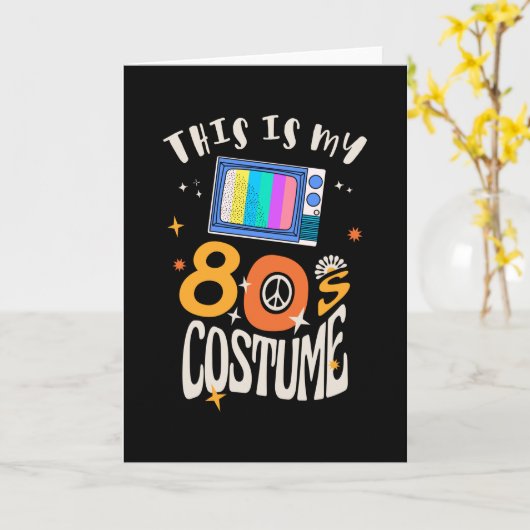 This is my 80s Costume Kaart (Gele Bloem)